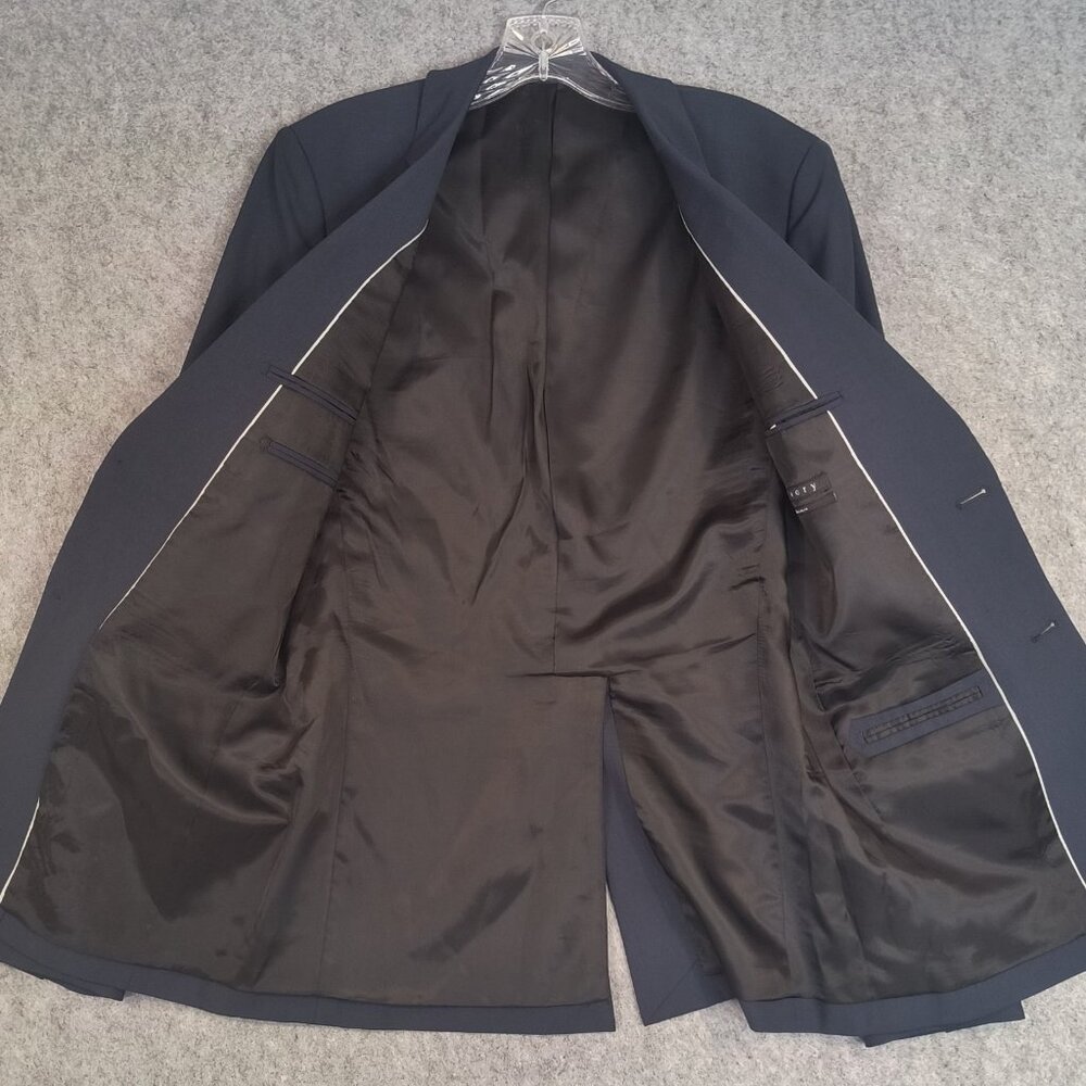 Theory Men's Blazer Suite Jacket Navy Blue Sz 36 Reg Wool Chambers Stretch $595 - Picture 11 of 14